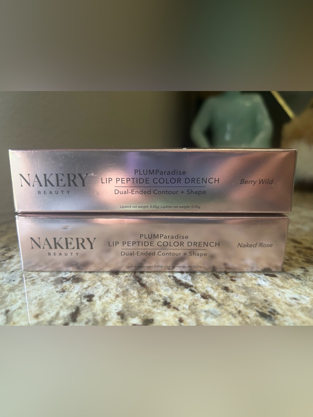 Nakery PLUMParadise Lip Peptide Color Drench - Berry Wild & Naked Rose